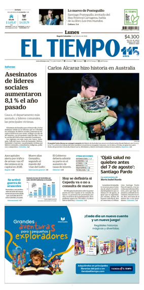 Cover of El Tiempo (Bogota)