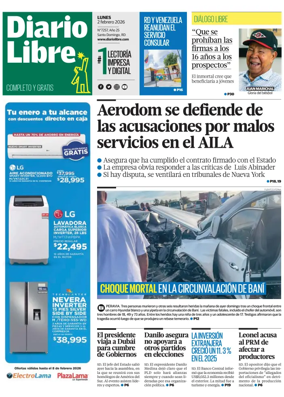 Cover of Diario Libre (Republica Dominicana)