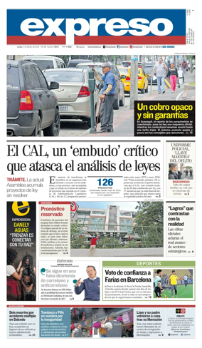 Cover of Diario Expreso