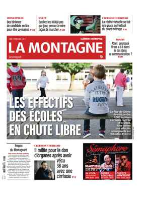 Cover of La Montagne (Clermont-Metropole)