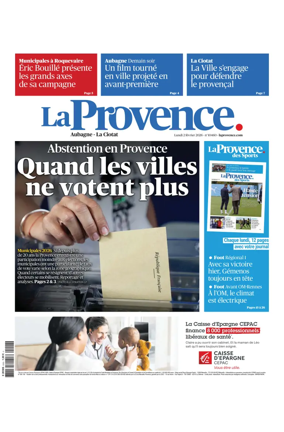 Cover of La Provence Aubagne-La Ciotat