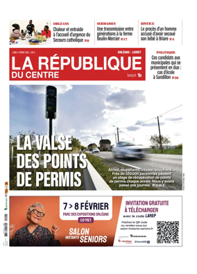 Cover of La Republique du Centre (Orleans - Loiret))