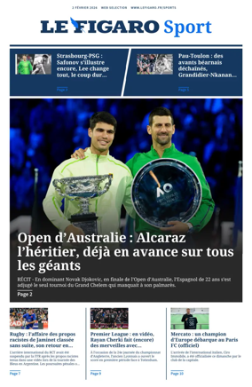 Cover of Le Figaro Sport