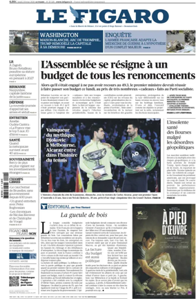Cover of Le Figaro