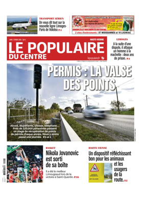 Cover of Le Populaire du Centre (Haute-Vienne)
