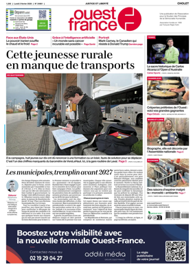 Cover of Ouest France (Cholet)