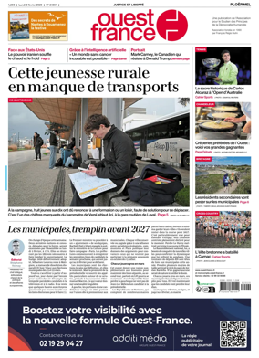 Cover of Ouest France (Ploermel)
