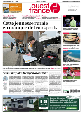 Cover of Ouest-France (Quimper Centre-Finistere)