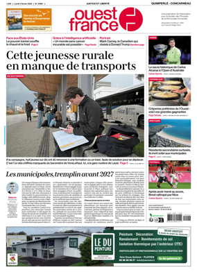 Cover of Ouest-France (Quimperle Concarneau)