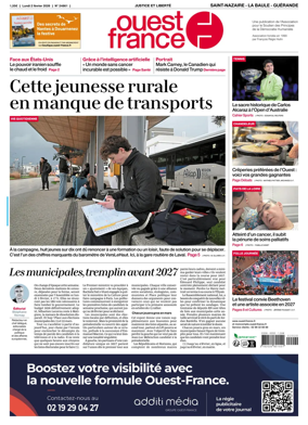 Cover of Ouest France (Saint-Nazaire La Baule Guerande)