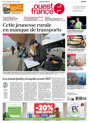 Cover of Ouest France (Sarthe)