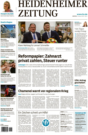 Cover of Heidenheimer Zeitung