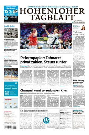 Cover of Hohenloher Tagblatt