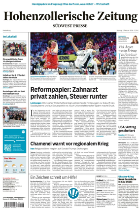 Cover of Hohenzollerische Zeitung
