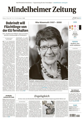 Cover of Mindelheimer Zeitung