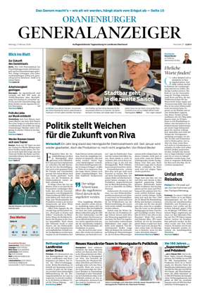 Cover of Oranienburger Generalanzeiger