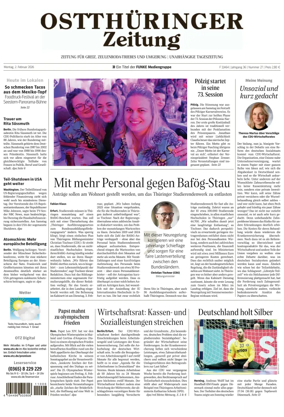 Cover of Ostthuringer Zeitung (Greiz)