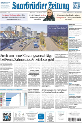 Cover of Saarbruecker Zeitung