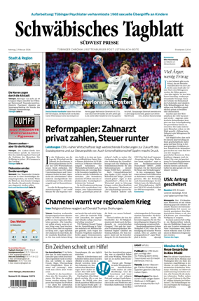 Cover of Schwabisches Tagblatt - Tubinger Chronik