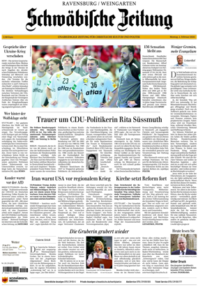 Cover of Schwabische Zeitung (Ravensburg / Weingarten)