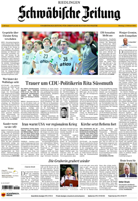 Cover of Schwabische Zeitung (Riedlingen)