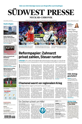 Cover of SUDWEST PRESSE - Neckar-Chronik