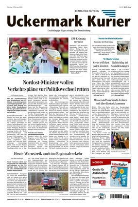Cover of Templiner Zeitung