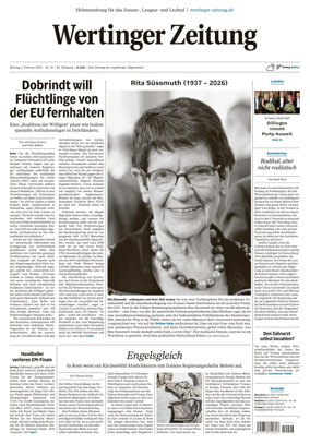 Cover of Wertinger Zeitung