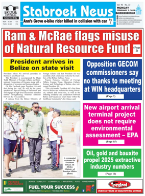 Cover of Stabroek News