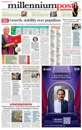 Cover of Millennium Post (Kolkata)