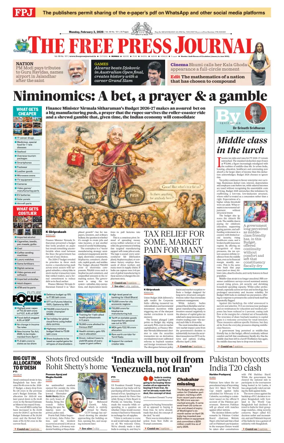 Cover of The Free Press Journal