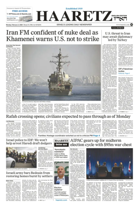 Cover of Haaretz english edition