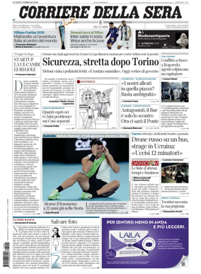 Cover of Corriere della Sera