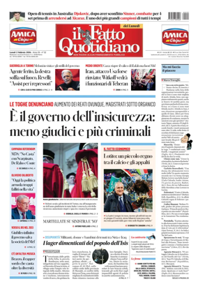 Cover of Il Fatto Quotidiano