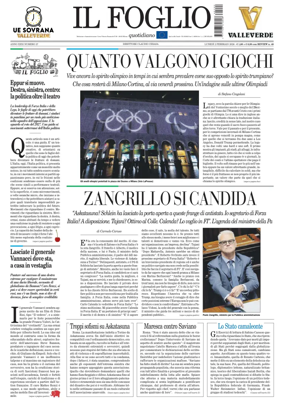 Cover of Il Foglio Quotidiano
