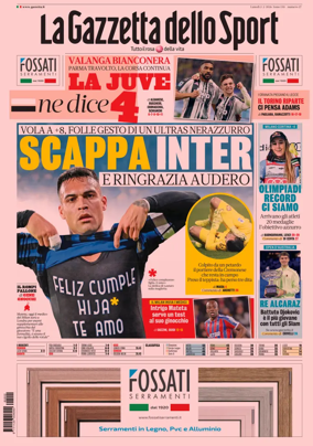 Cover of La Gazzetta dello Sport