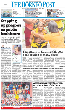 Cover of The Borneo Post (Sarawak)