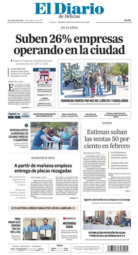 Cover of El Diario de Delicias