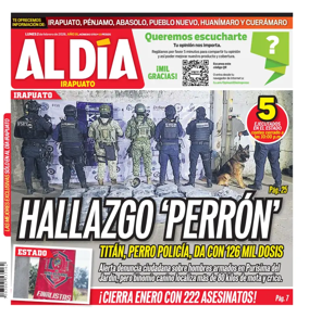 Cover of Periodico Al Dia (Irapuato)