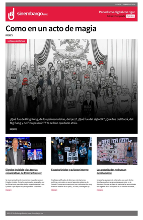 Cover of Sin Embargo Opinion