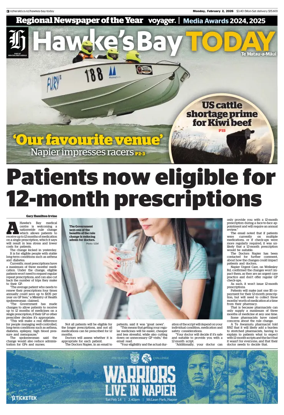 Cover of Hawke's Bay Today