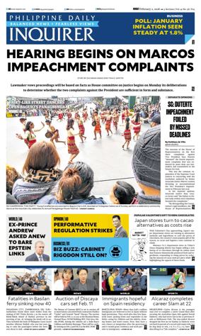 Cover of Philippine Daily Inquirer