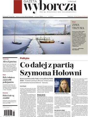 Cover of Gazeta Wyborcza Stoleczna