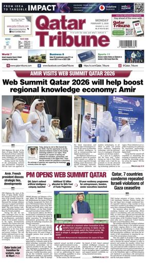 Cover of Qatar Tribune