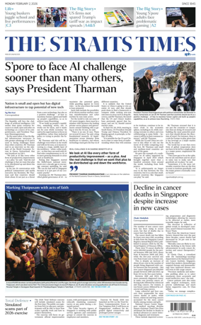 Cover of The Straits Times