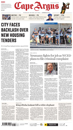 Cover of Cape Argus (PM Edition)