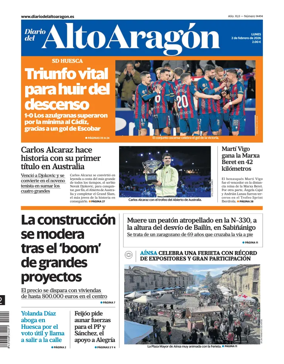 Cover of Diario del Alto Aragon