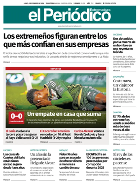 Cover of El Periodico Extremadura