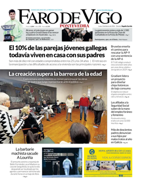 Cover of Faro de Vigo (Pontevedra)