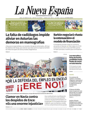 Cover of La Nueva Espana (Occidente)